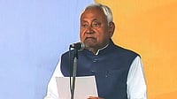 Nitish Kumar Sworn In As Bihar CM For Record 10th Term In this screengrab from a video posted on Nov. 20, 2025, JD(U) supremo Nitish Kumar takes oath as the Chief Minister of Bihar during the swearing-in ceremony, at Gandhi Maidan in Patna. Nitish took the oath as CM for a record 10th time.