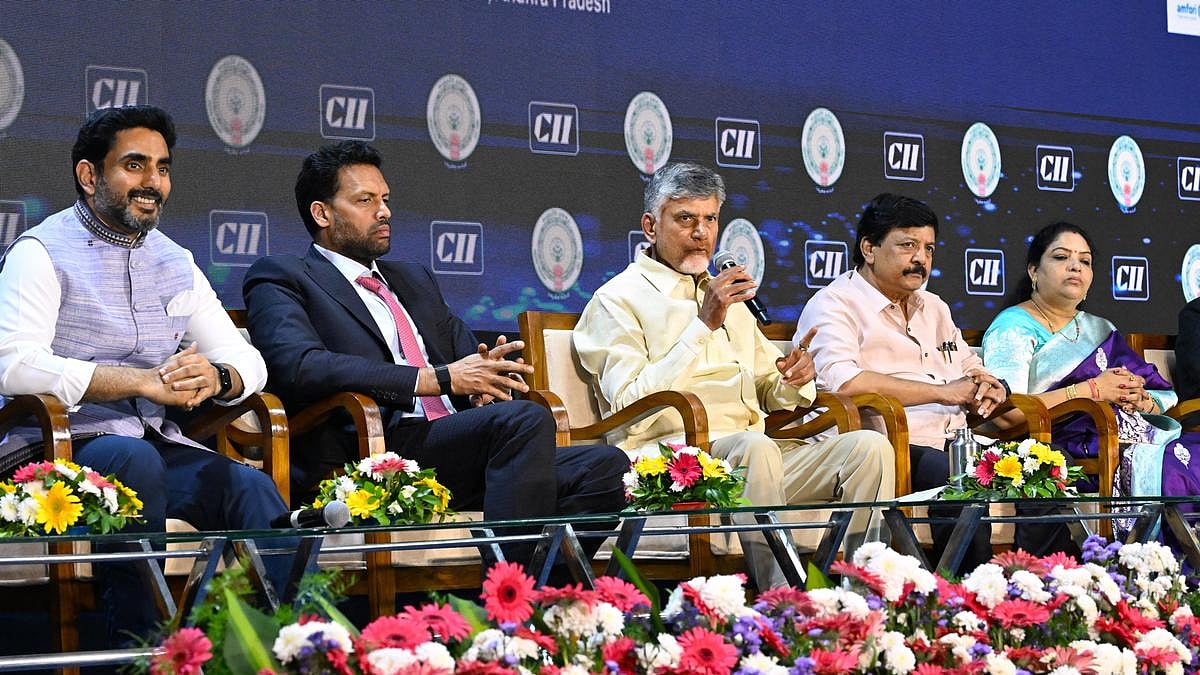 Andhra Pradesh Chief Minister N. Chandrababu Naidu at CII Summit - null
