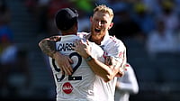 Australia Vs England, 1st Ashes Test, Day 1: Ben Stokes Leads Three Lions In Chaotic 19-Wicket Ashes Opener Ben Stokes celebrates a wicket for England on day one in the Perth Test against Australia on November 21, 2025.