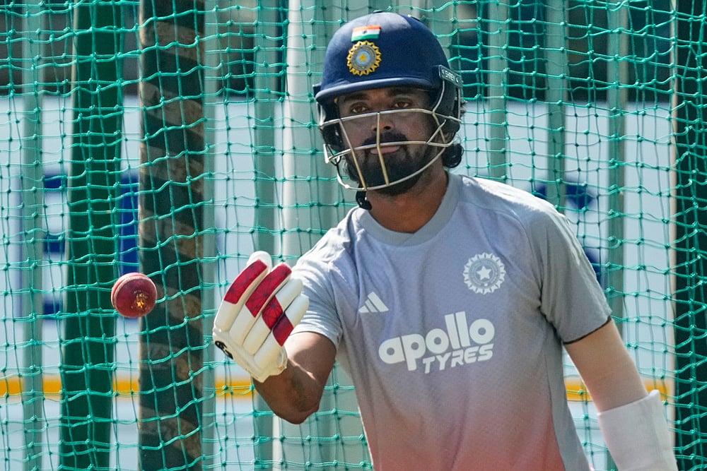 IND vs SA 2nd Cricket Test team India training photos from Guwahati-K. L. Rahul