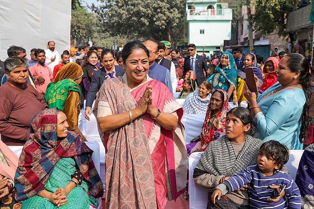 Rekha Gupta Hails Guru Tegh Bahadur as ‘Protector of Humanity’ at 350th Martyrdom Commemoration - | Photo: @gupta_rekha/X via PTI