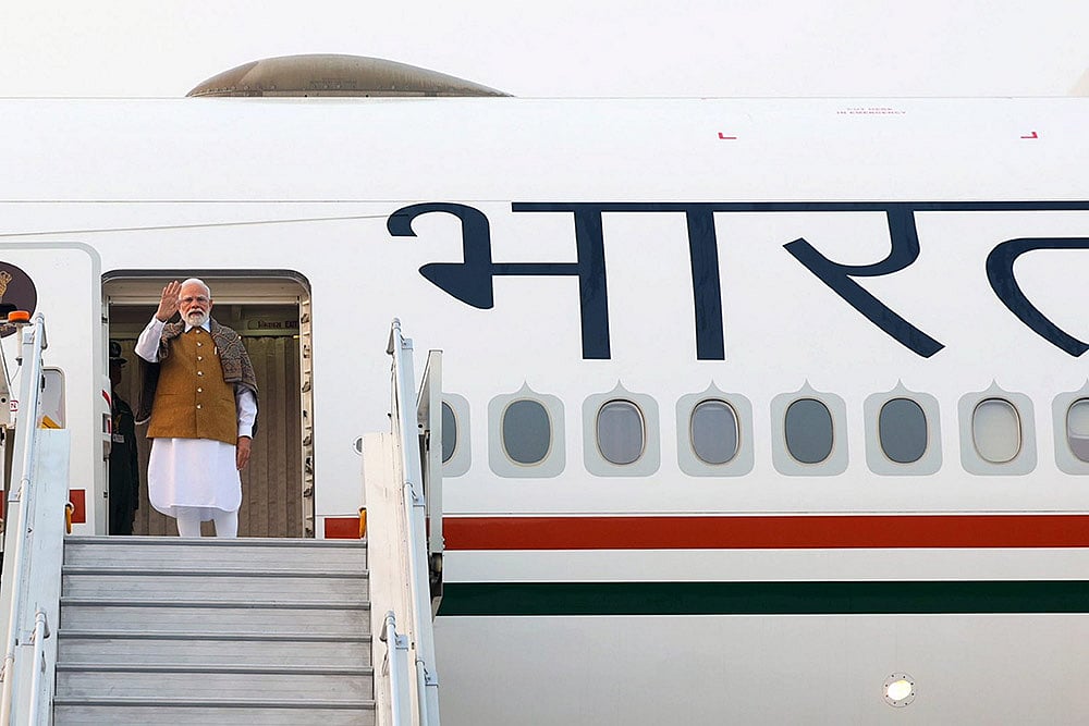 PM Modi emplanes for South Africa