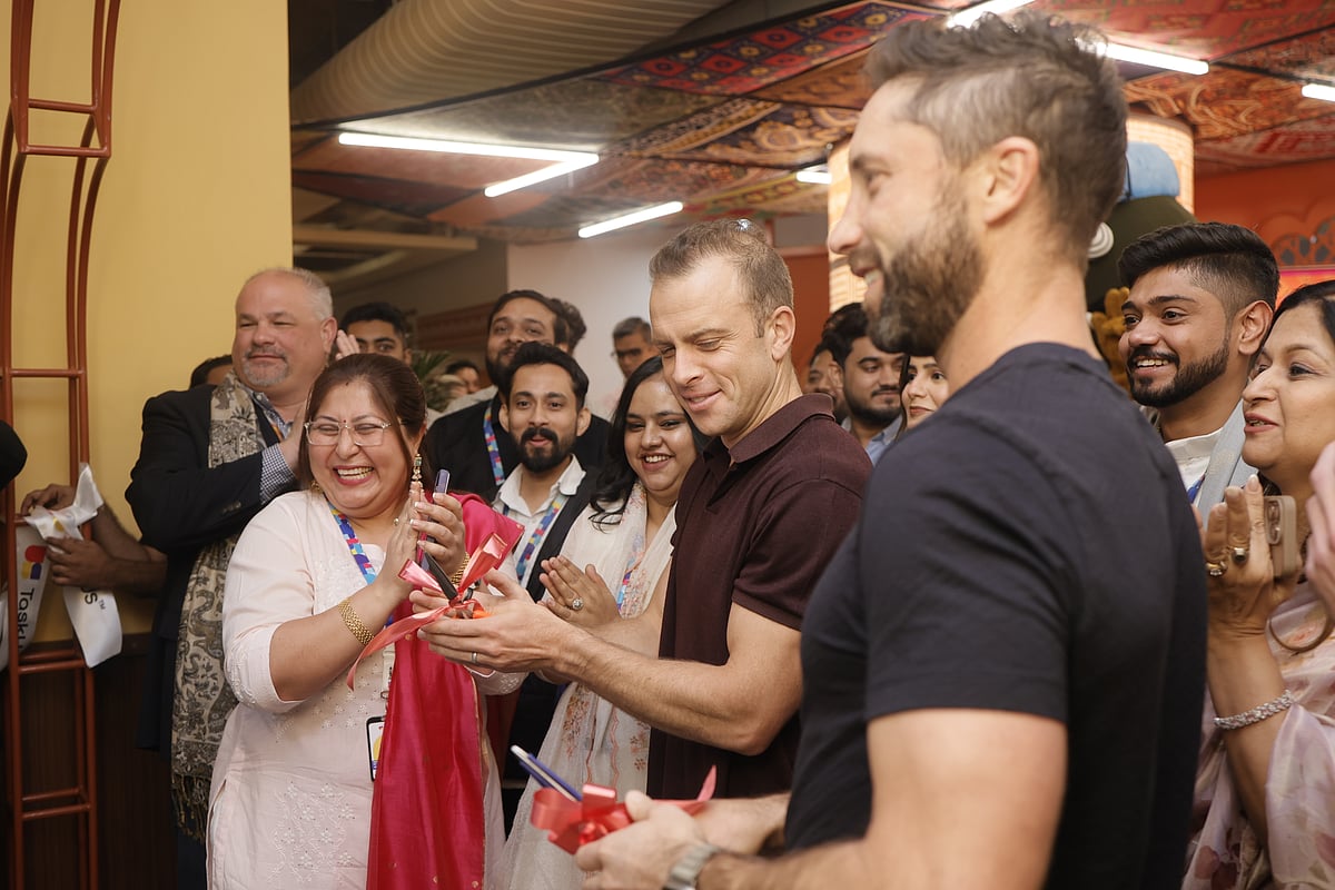 Bryce Maddock, CEO of TaskUs at the new site