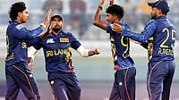Pakistan A Vs Sri Lanka A Live Cricket Score, ACC Asia Cup Rising Stars 2025: Shaheens Meet Lions To Seal Finale Ticket | Photo: X/ACCMedia1 : Sri Lanka A players celebrate a wicket during the ACC Asia Cup Rising Stars 2025 match against Bangladesh A on November 19, 2025.