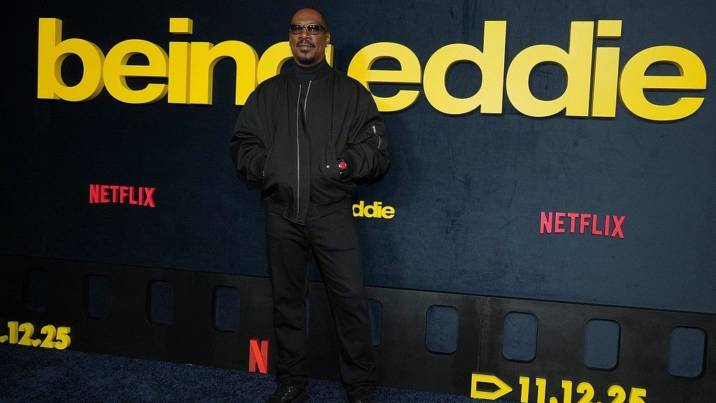 Eddie Murphy arrives at the premiere of "Being Eddie" on Wednesday, Nov. 12, 2025, at Netflix Tudum Theater in Los Angeles.  - Jordan Strauss/Invision/AP)