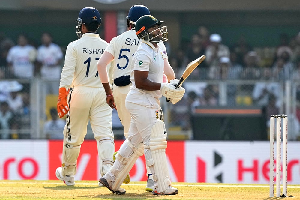 India vs South Africa 2nd Cricket test Day 2 photos in Guwahati-Temba Bavuma