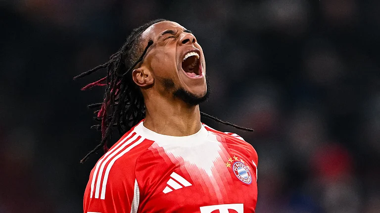 Bayern Munich's goalscorer Michael Olise - null