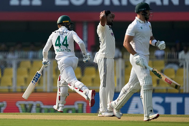 India vs South Africa 2nd Cricket test Day 2 photos in Guwahati-Ryan Rickelton