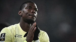 Paul Pogba applauds Monaco's fans after full-time