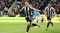Newcastle United 2-1 Manchester City, Premier League: Barnes Double Decides St James' Park Thriller Harvey Barnes celebrates after scoring Newcastle United's second goal against Manchester City
