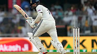 AP Photo/Anupam Nath : India's KL Rahul plays a shot on the second day of the second cricket test match between India and South Africa in Guwahati, India, Saturday, Nov. 22, 2025.