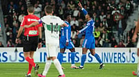 | Photo: AP/Alberto Saiz : Real Madrid's Jude Bellingham celebrates after scoring his side's second goal during the Spanish La Liga match against Elche on November 23, 2025.