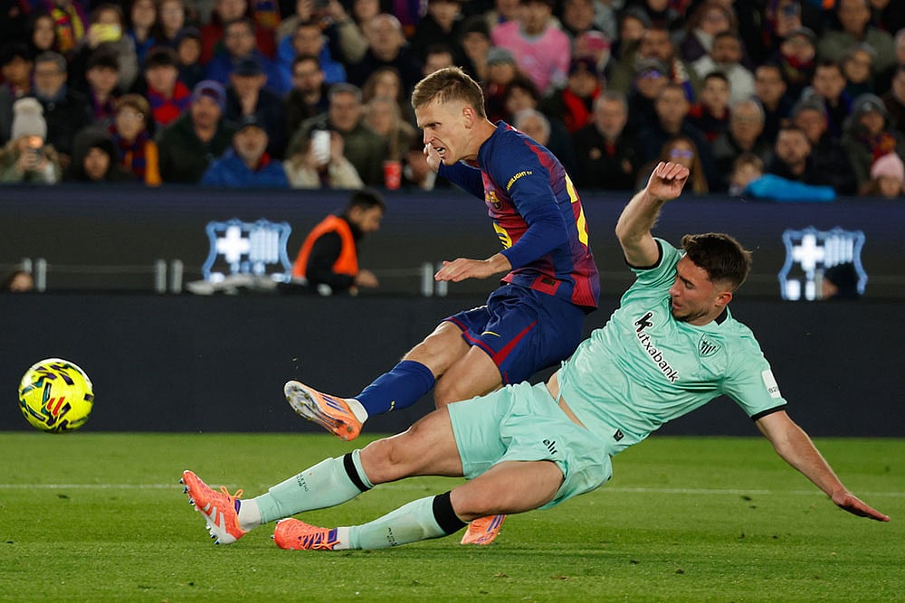 La Liga Soccer Match: Athletic Bilbao vs Barcelona