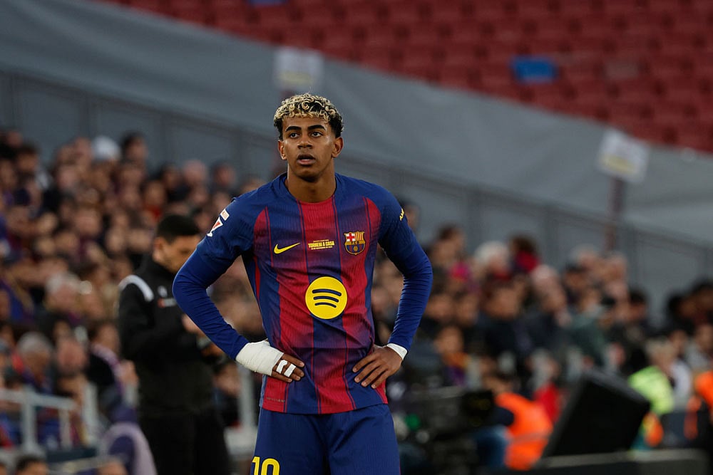 Spain Soccer La Liga: Athletic Bilbao vs Barcelona Lamine Yamal