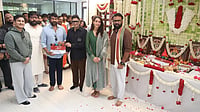 Spirit: Sandeep Reddy Vanga's Film With Prabhas And Triptii Dimri Goes On Floors; Check Out Pics X : Sandeep Reddy Vanga, Chiranjeevi, Triptii Dimri at Spirit movie pooja ceremony