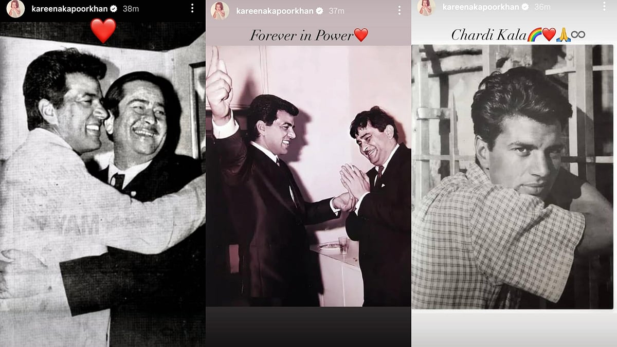 Kareena Kapoor Khans post for Dharmendra
