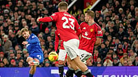 Manchester United 0-1 Everton Highlights, Premier League: 10-Man Toffees Trounce Red Devils On Amorim's 1st Anniversary Photo: AP : Manchester United Vs Everton Highlights, English Premier League: Kiernan Dewsbury-Hall, left, scores the opening goal at Old Trafford.