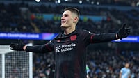 Manchester City 0-2 Bayer Leverkusen, UEFA Champions League: Grimaldo And Shick On Target As Die Werkself Sink Sky Blues Bayer Leverkusen's Patrik Schick celebrates his goal during the UEFA Champions League league phase match against Manchester City on November 25, 2025.