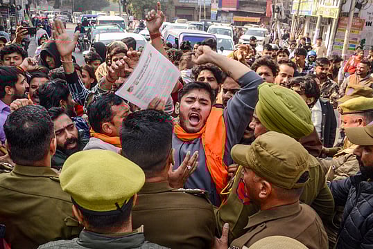 Protests In Jammu Over Admission Of Muslim Student In Mata Vaishno Devi Medical College