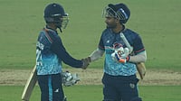 Syed Mushtaq Ali Trophy Round 1 Highlights: Bengal Beat Baroda By Six Wickets; Delhi Lose To Jharkhand Photo: X/BCCI Domestic : Syed Mushtaq Ali Trophy Round 1 Highlights: Kumar Kushagra (left) and Anukul Roy celebrate Jharkhand's win over Delhi.