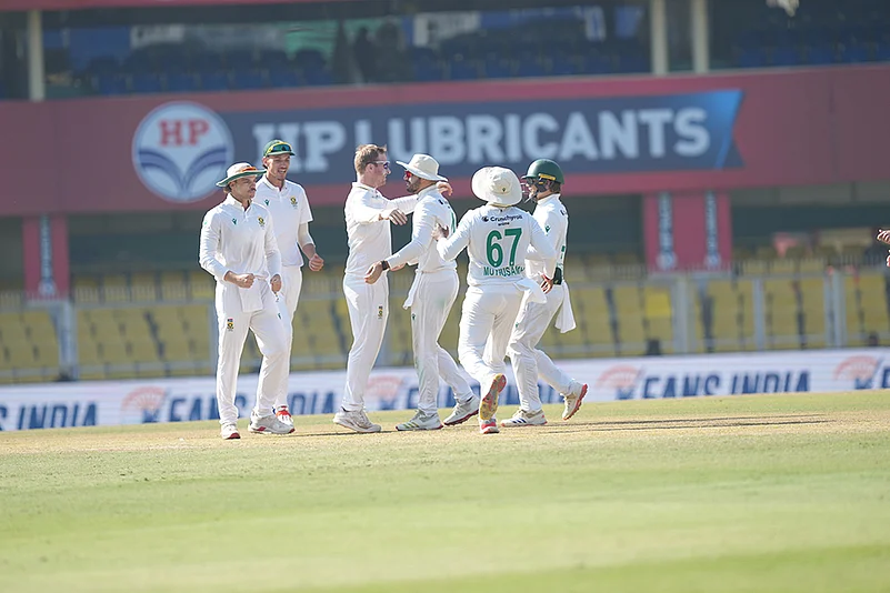 IND vs SA 2nd test day 5 photos from Guwahati-Simon Harmer