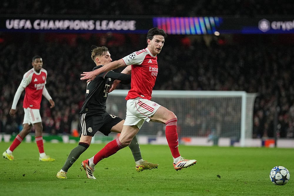 Arsenal Vs Bayern Munich UCL 2025-26 match-Declan Rice
