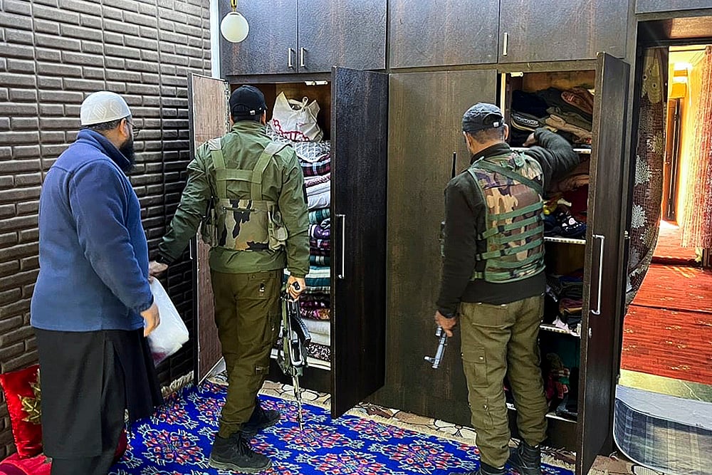 Police raid in Anantnag