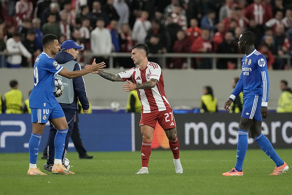Olympiacos Vs Real Madrid UCL 2025-26 match-Gabriel Strefezza