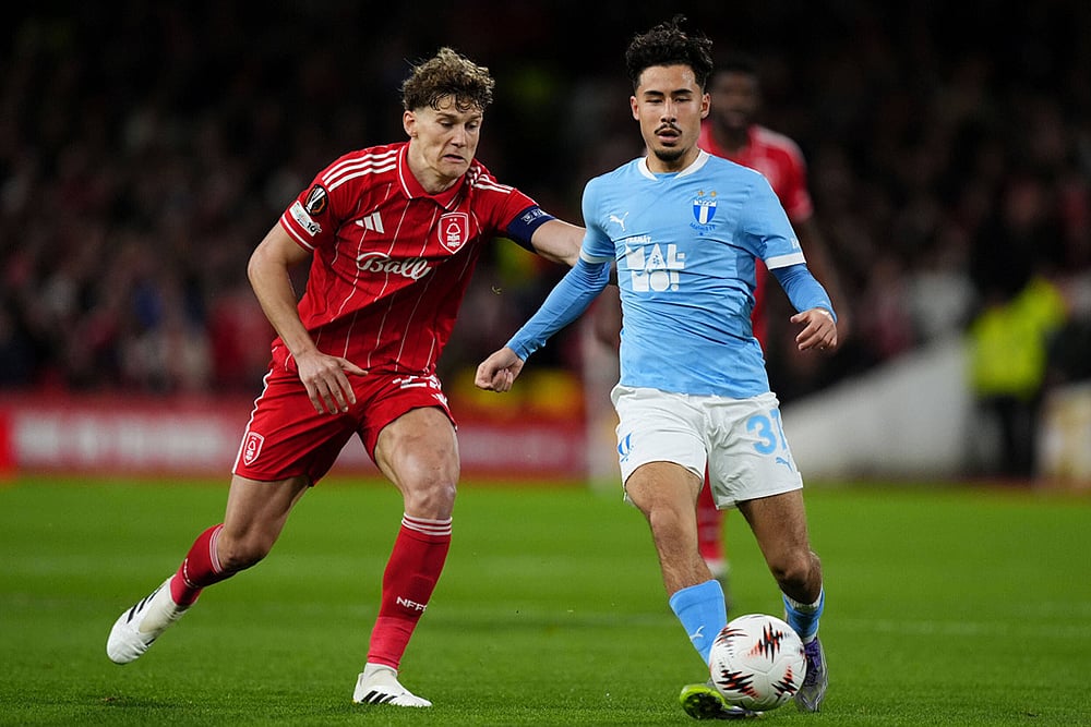 Nottingham Forest and Malmo Europa League match-Ryan Yates