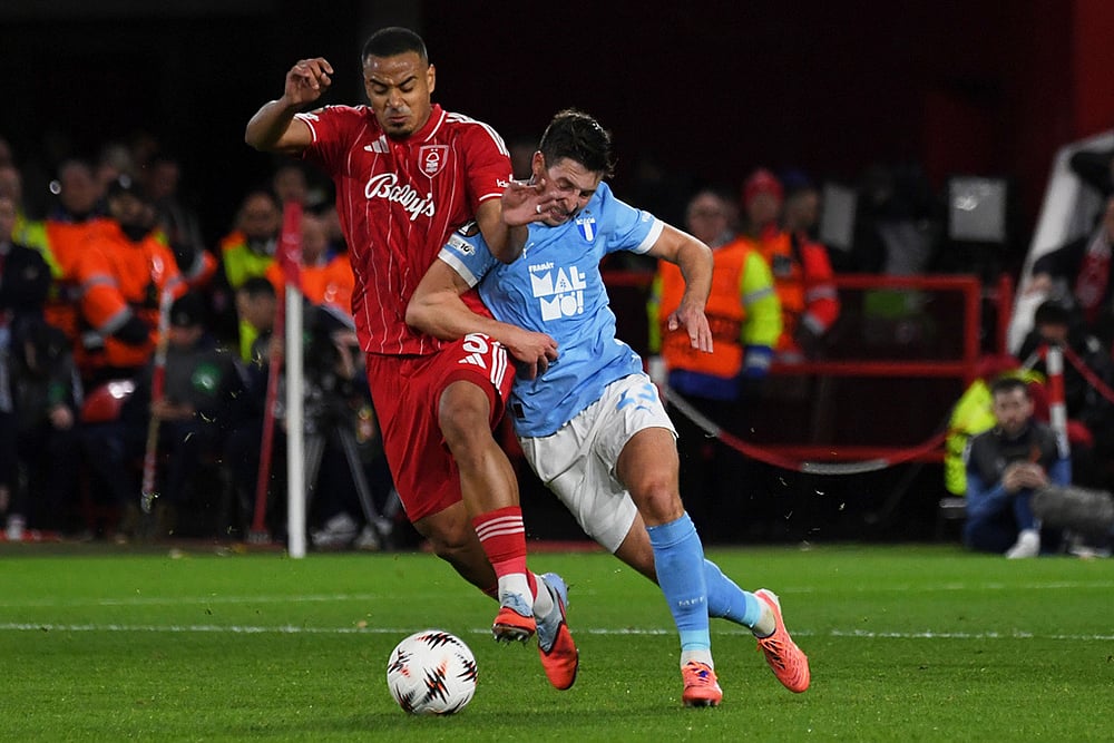 Nottingham Forest and Malmo Europa League match-Murillo