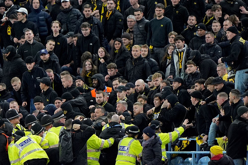 Aston Villa and Young Boys Europa League match-Young Boys fans