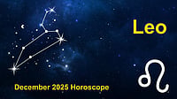 Leo Monthly Horoscope for December 2025