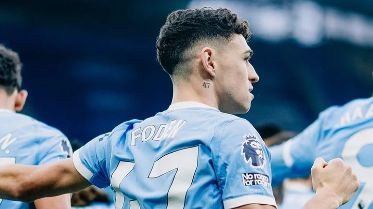 Phil Foden After Scoring The Opening Goal For Man City Against Leeds United - X/ManCity