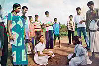 | Courtesy: Mahila Abhivruddhi Mattu Samrakshna Samsthe : A Movement for Change: Sitavva Jodatti at a community gathering as 
part of her advocacy efforts 