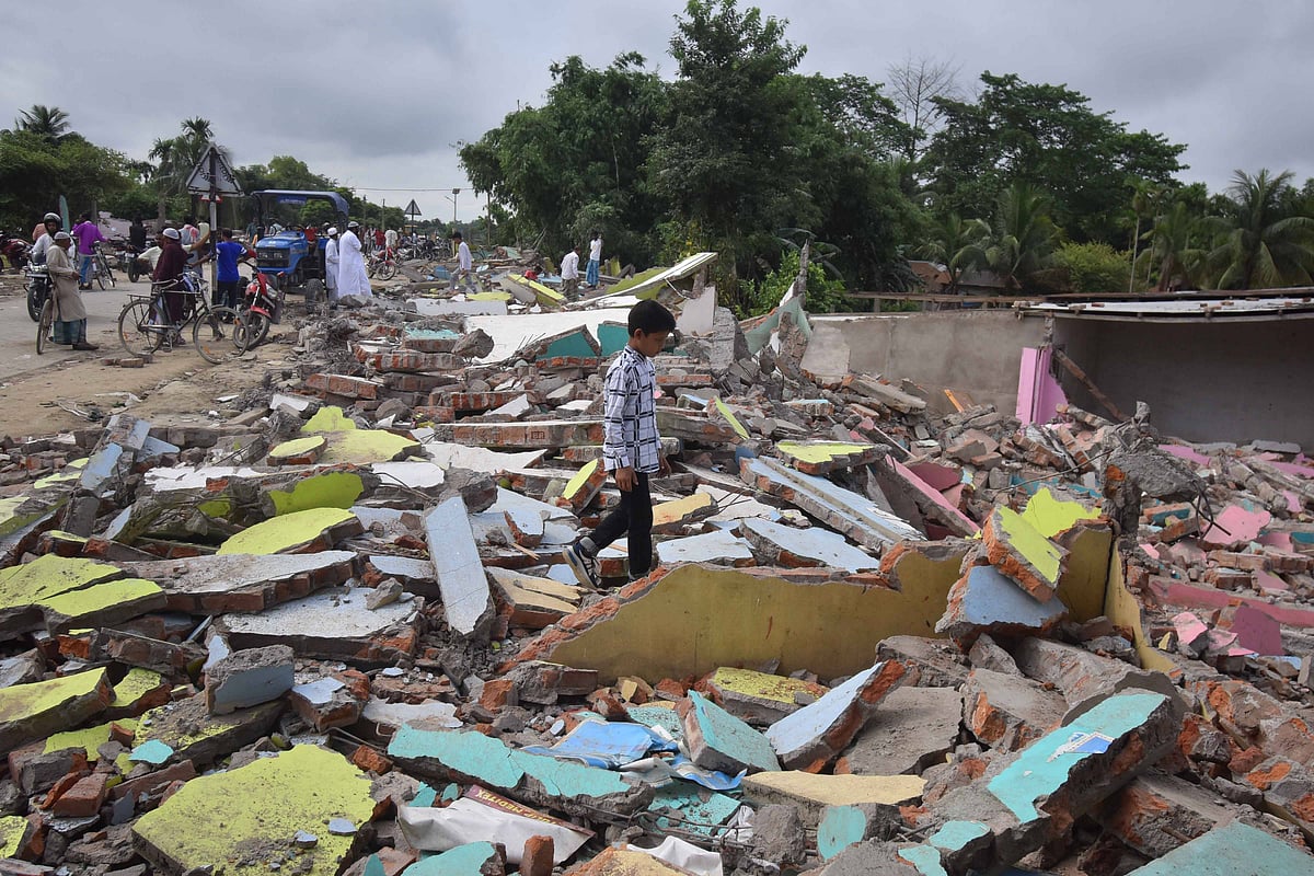 The operation began in the Lutimari area in the morning with a significant deployment of security personnel.  - IMAGO / NurPhoto; Representative image