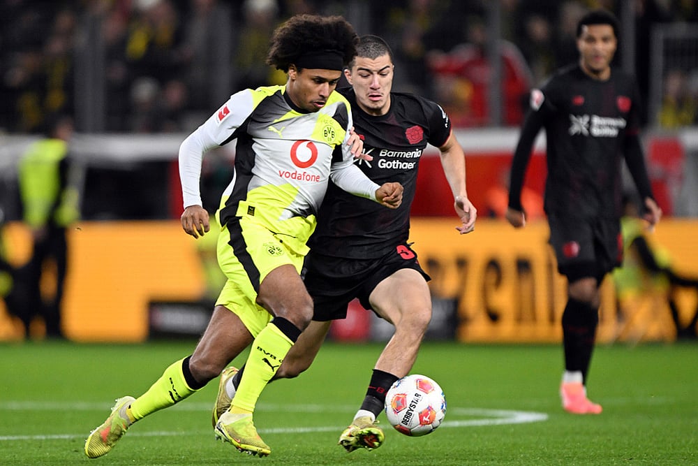Bayer Leverkusen vs Borussia Dortmund Bundesliga match-Ibrahim Maza