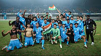 AIFF : India celebrate their win over Iran and entry into the AFC U-17 Asian Cup 2026.