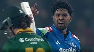 JioHotstar : Harshit Rana’s Fiery Send-Off Overshadows Dewald Brevis’ No-Look Six In IND vs SA 1st ODI - Video
