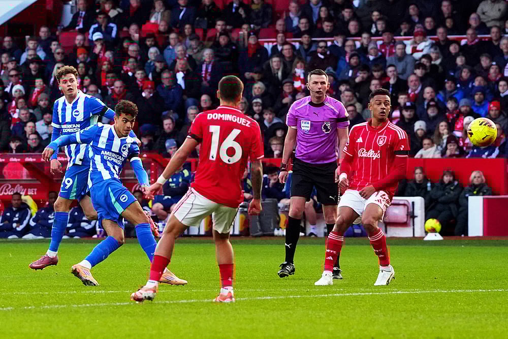 Nottingham Forest vs Brighton Premier League match-Yasin Ayari