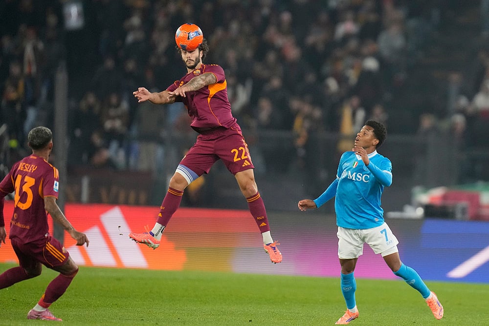 AS Roma vs Napoli italian soccer Serie A match-Mario Hermoso