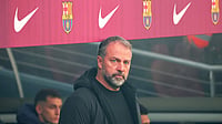Barcelona head coach Hansi Flick