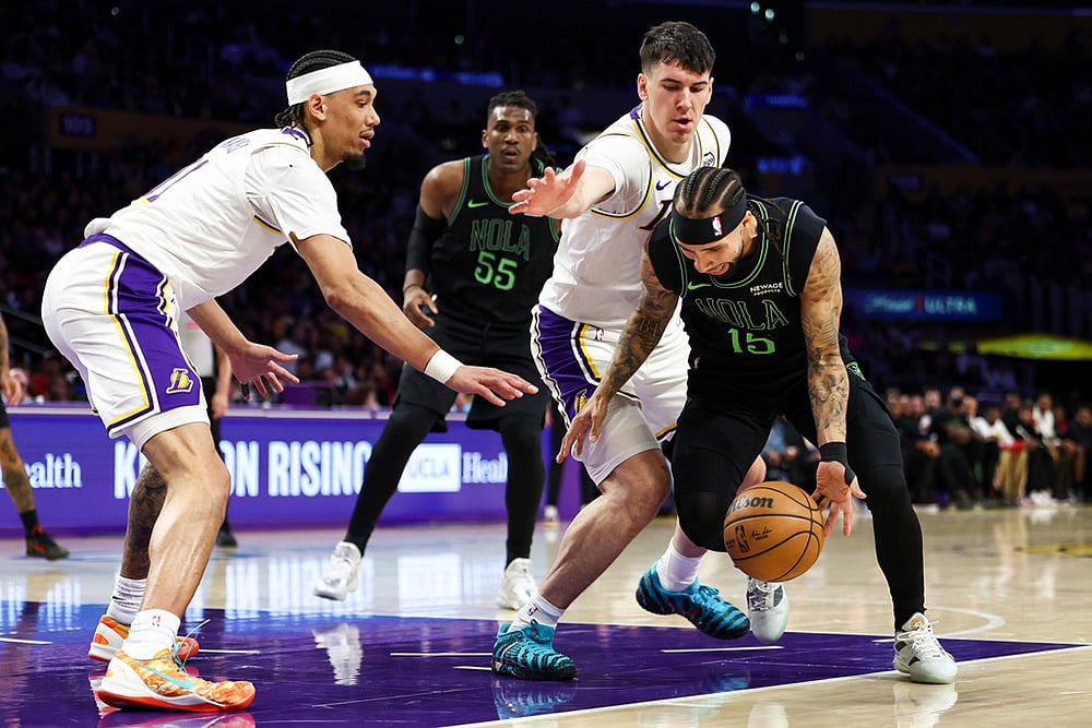 Los Angeles Lakers Vs New Orleans Pelicans NBA basketball-Jose Alvarado