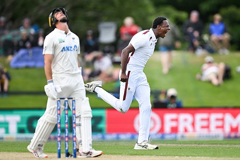 New Zealand Vs West Indies 1st Test Day 2 Cricket Photo-Johann Layne