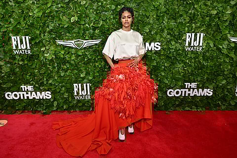 Teyana Taylor attends The Gotham Film Awards at Cipriani Wall Street in New York. 