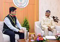 Big Money, Bigger Questions in Andhra’s Investment Push Imago/HT : Karnataka Chief Minister N Chandrababu Naidu meets Chief Sustainability Strategy Officer, LG Chem, Yunjo Ko Visakhapatnam, Nov 15 (ANI): Andhra Pradesh Chief Minister N Chandrababu Naidu meets LG Chem, Chief Sustainability Strategy Officer, Yunjo Ko, on the sidelines of the CII Partnership Summit, in Visakhapatnam