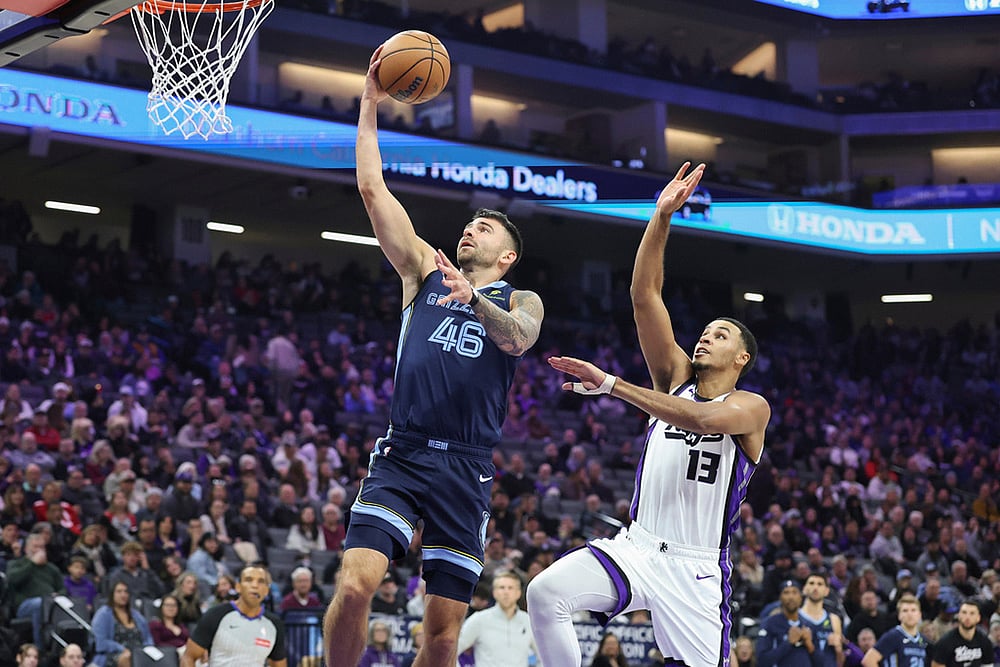 Memphis Grizzlies Vs Sacramento Kings NBA basketball-John Konchar