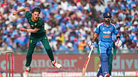 India Vs South Africa Live Cricket Score, 2nd ODI: Ruturaj-Kohli Steady Ship|IND 106/2 (17.5) (PTI Photo/Kunal Patil) : Raipur: South Africa's Marco Jansen bowls a delivery during the second ODI cricket match of a series between India and South Africa, at Shaheed Veer Narayan Singh International Stadium, in Raipur, Chhattisgarh, Wednesday, Dec. 3, 2025. India's Virat Kohli is also seen.