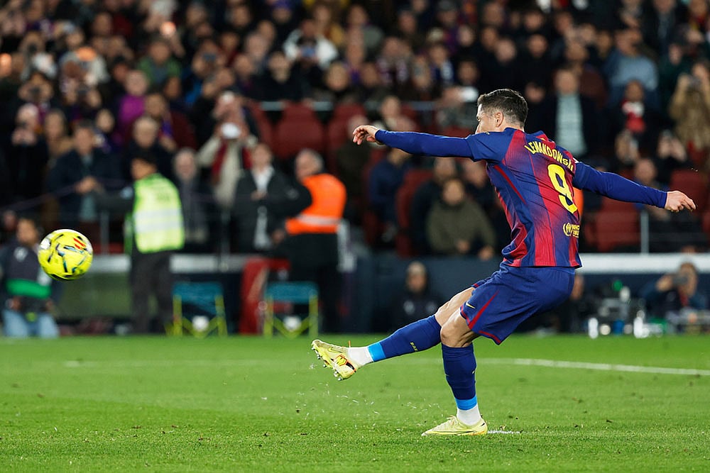 Spain La Liga Soccer Match: Atletico Madrid vs Barcelona