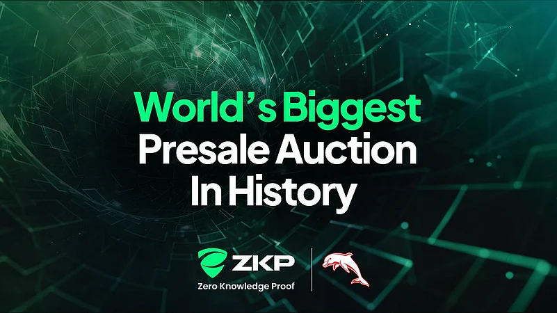 ZKP crypto presale advertisement graphic