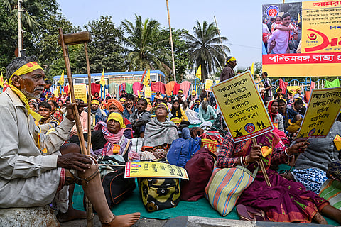 Differently-abled people participate in a programme marking the International Day of Persons with Disabilities, in Kolkata.